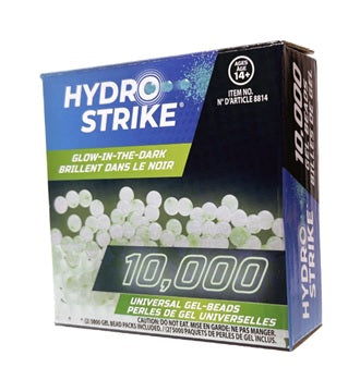 Hydro Strike Glow In The Dark Water Beads Refill In Closed Box (10,000 Beads)
