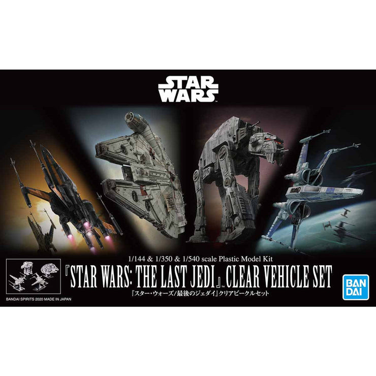 1/144 & 1/350 & 1/540 Star Wars: The Last Jedi Clear Vehicle Set