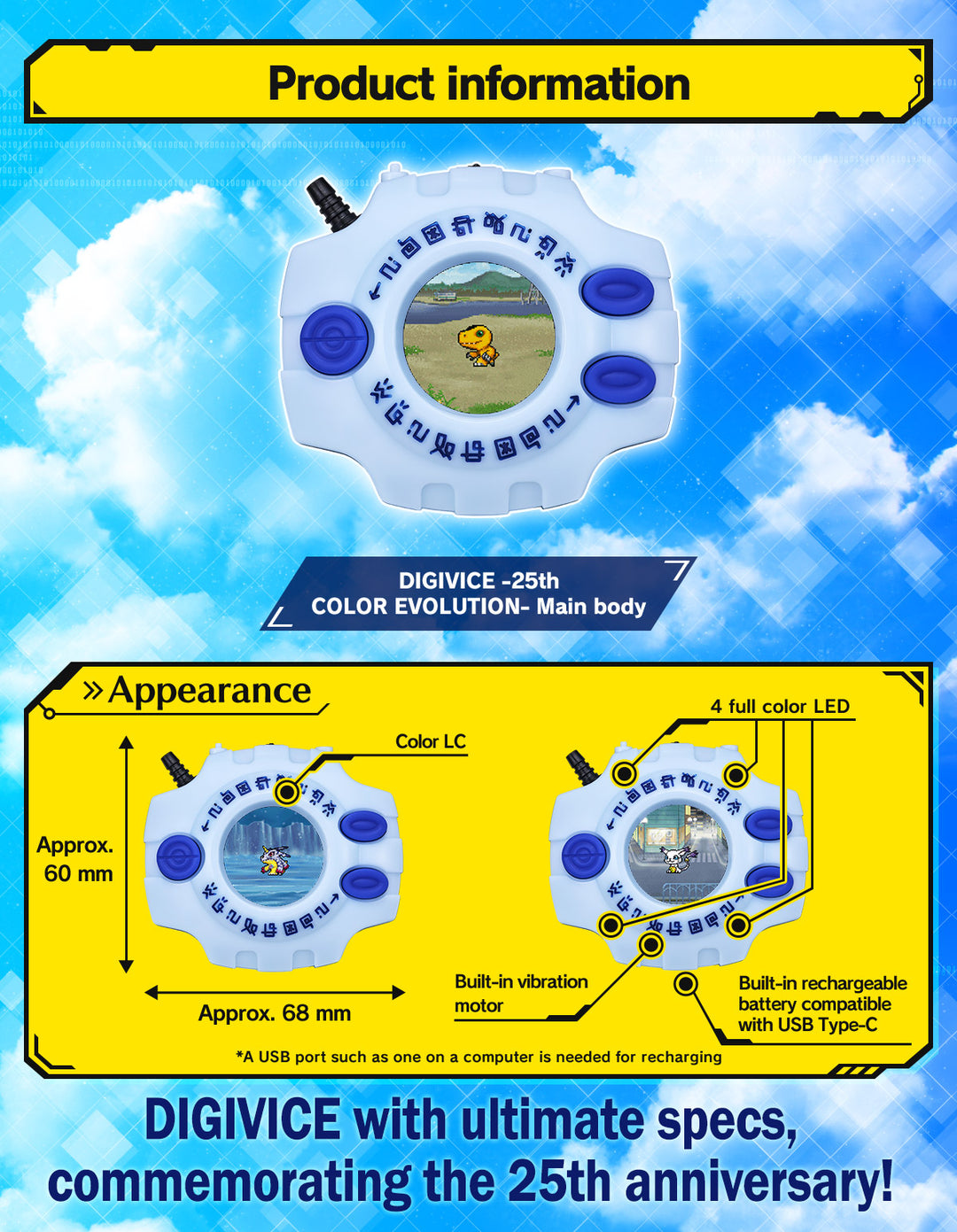【新品未使用】DIGIVICE-25th COLOR EVOLUTION Digivice 25th Color Evolution Dx Set Ver