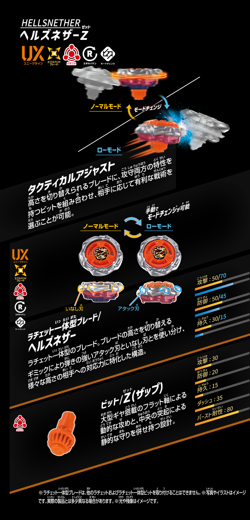 Beyblade X UX-21 Hell's Nether Deck Set