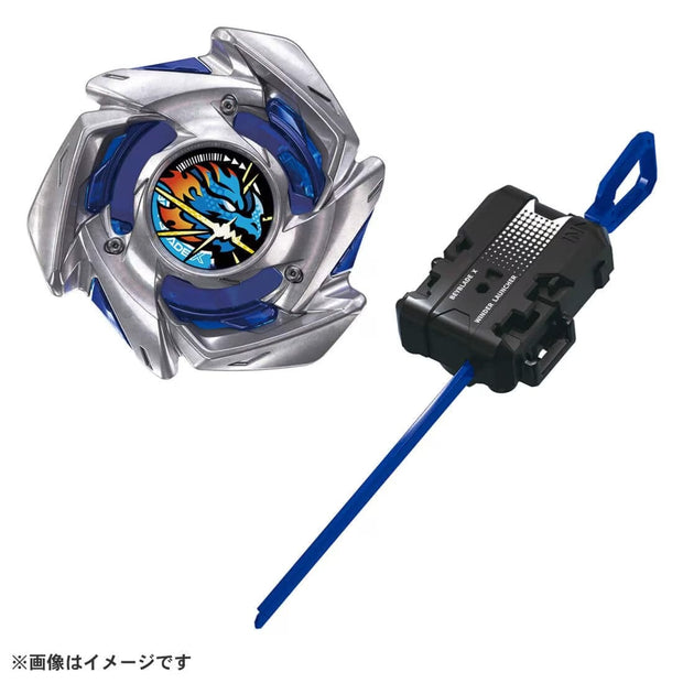 Takara Tomy Beyblade X UX-02 Starter Hell's Hammer 3-70H - Lançador de Takara Tomy Beyblade X UX-02 Starter Hell's Hammer 3-70H - Lançador de