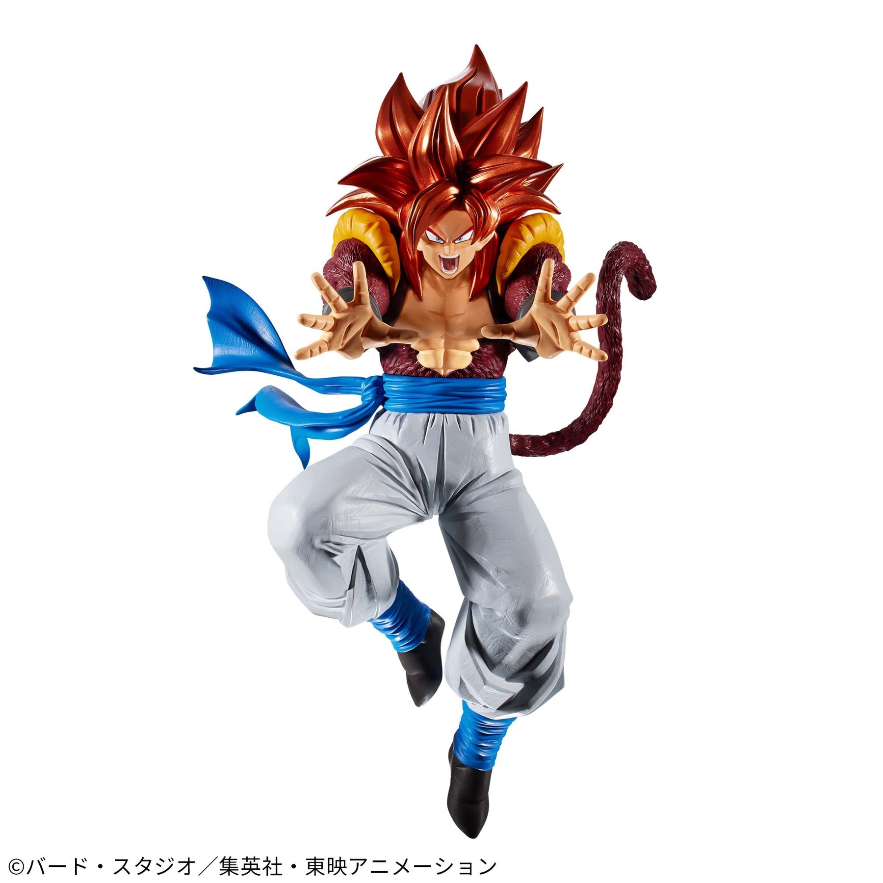 thumbnail image 2 of Banpresto Dragon Ball GT Ultimate Fusion Big Bang Kamehameha Super Saiyan 4 Gogeta Figure Red - US 2 of 9