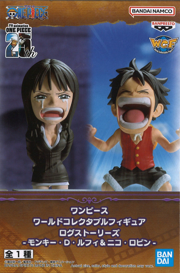 Banpresto One Piece World Collectable Figure Log Stories Monkey.D.Luffy & Nico Robin
