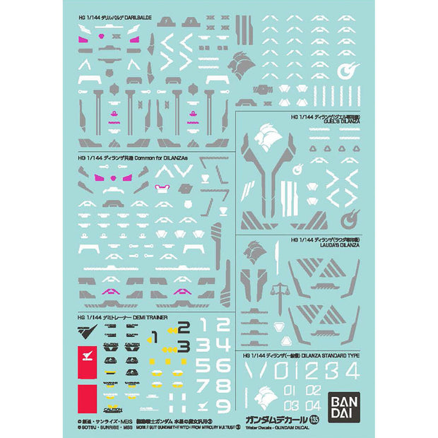 Gundam Decal No.135 Mobile Suit Gundam The Witch From Mercury Multiuse 3