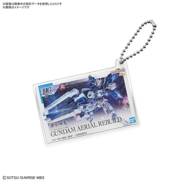Gunpla Package Art Acrylic Ball Chain The Witch Form Mecury (Aerial Rebuild)(65609)