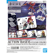 Action Base 6 Clear Color Mobile Suit Gundam The Witch Form Mercury Stickers Set