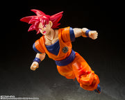 SHF Super Saiyan God Son Goku Saiyan God Of Virute (God of Instilled with The Light Of Righteous Hearts)
