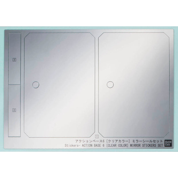 Action Base 6 (Clear Color) Mirror Stickers Set