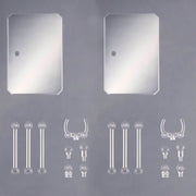 Action Base 6 (Clear Color) Mirror Stickers Set
