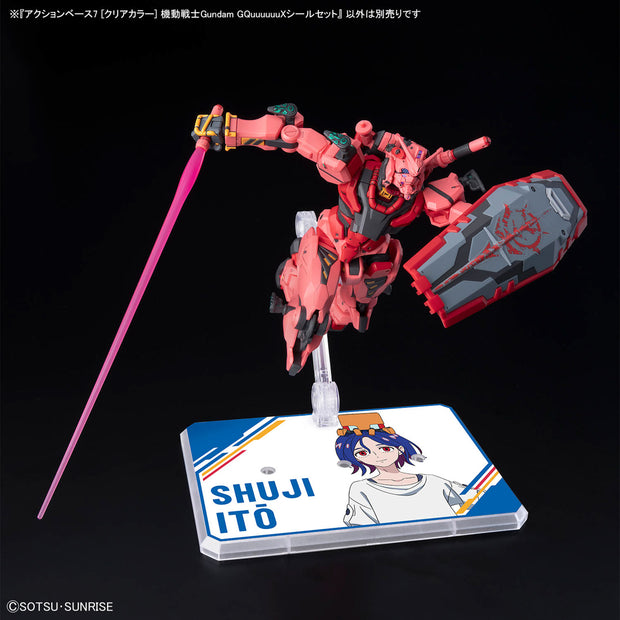 Action Base 7 [Clear Color] Mobile Suit Gundam Gquuuuuux Stickers Set