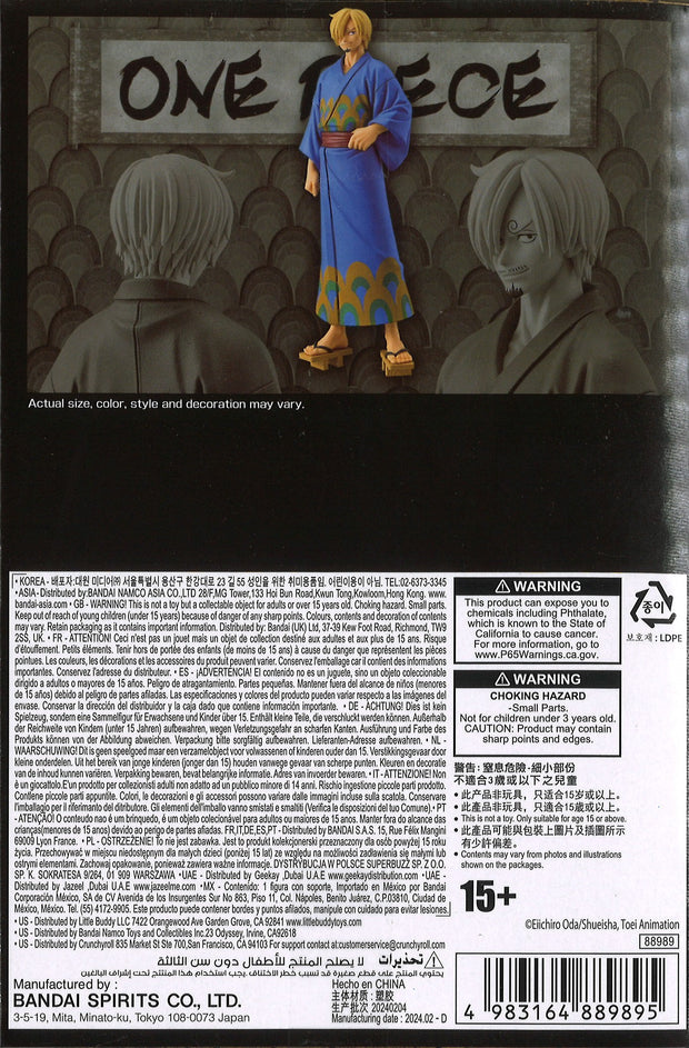 One Piece DXF The Grandline Series Wanokuni Sanji Yukata Ver