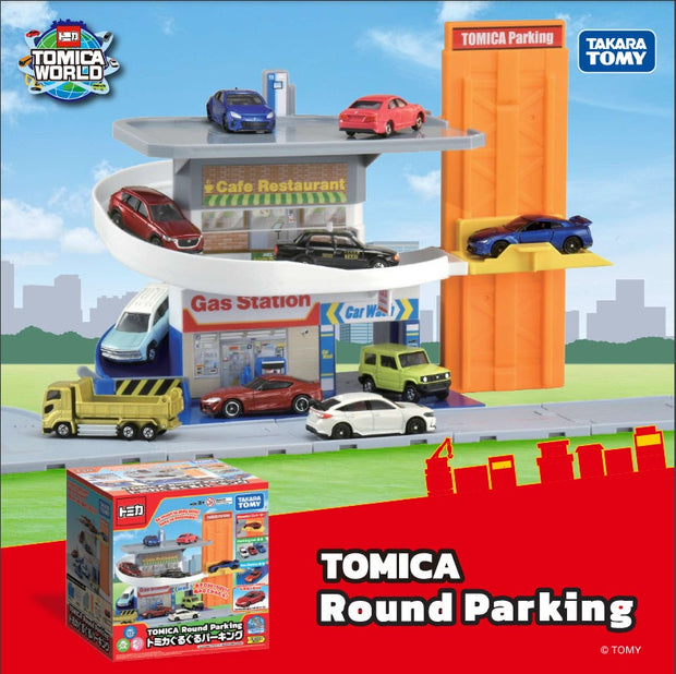 Tomica Town Round Parking (with Diecast)