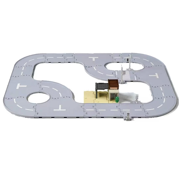 Tomica Town Connecting Road Parts Set (with House)