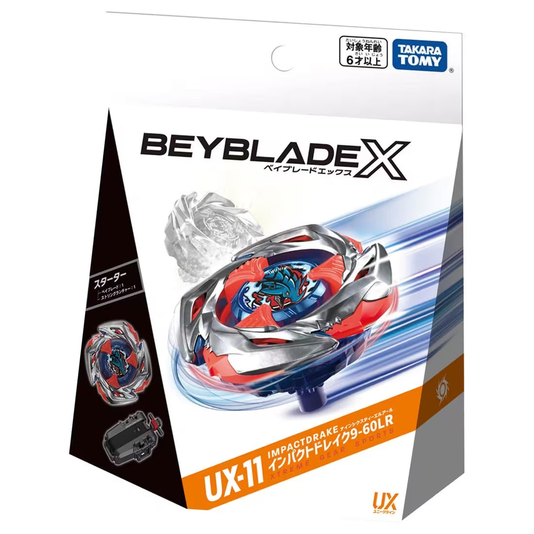 BEYBLADE 　UX-11、UX-14、BX-01、BX-28、BX-11 Beyblade X UX-11 Starter Impact Drake