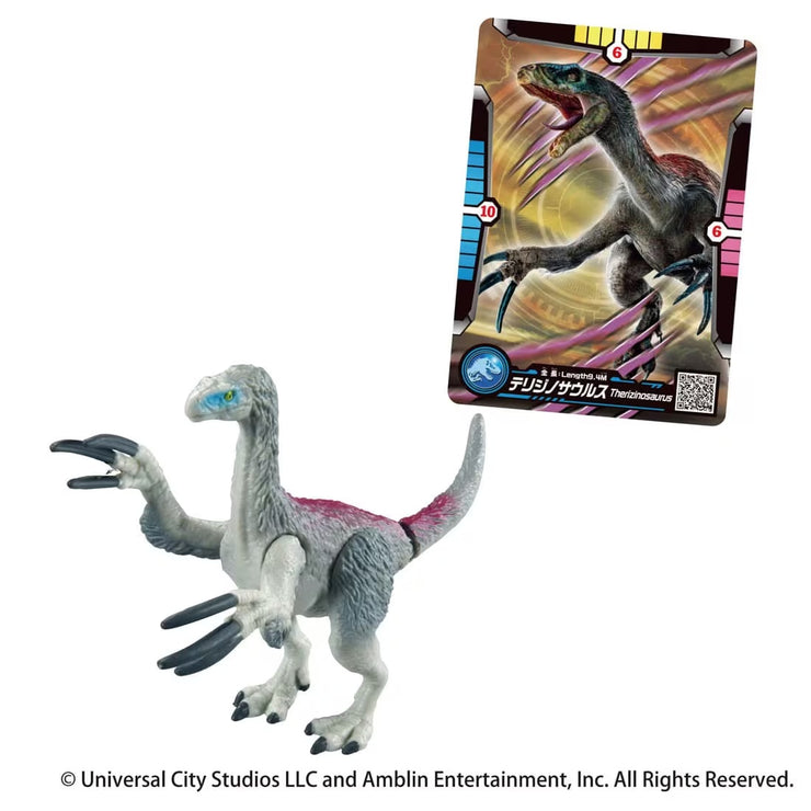 Ania Jurassic World Therizinosaurus Battle Card Set