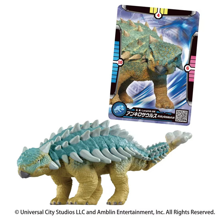 Ania Jurassic World Ankylosaurus Battle Card Set