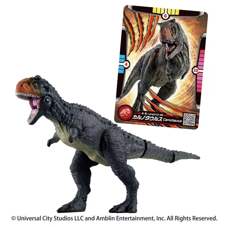 Ania Jurassic World Carnotaurus Battle Card Set