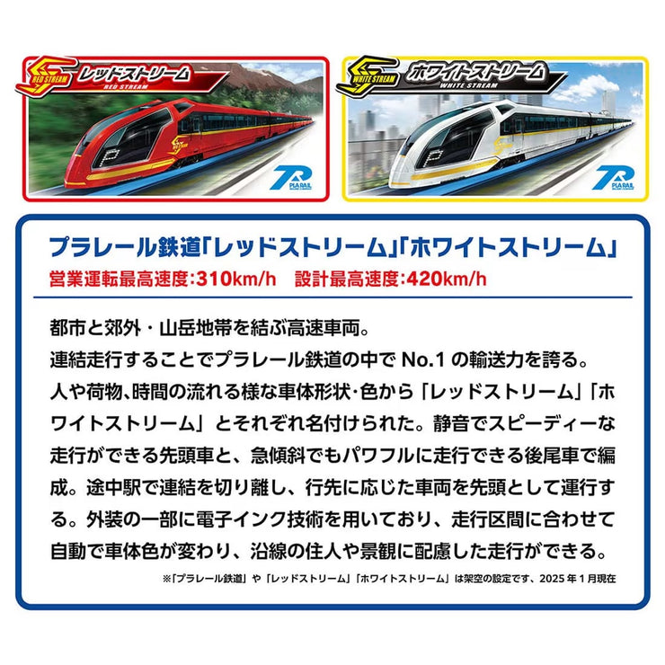 Plarail Railway Red Stream & White Stream Double Set