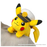 Pokemon Plush Captain Pikachu On Shoulder