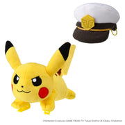 Pokemon Plush Captain Pikachu On Shoulder