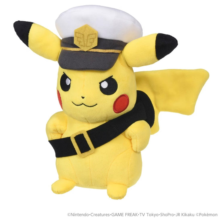 Pokemon Plush Captain Pikachu (Goggles)