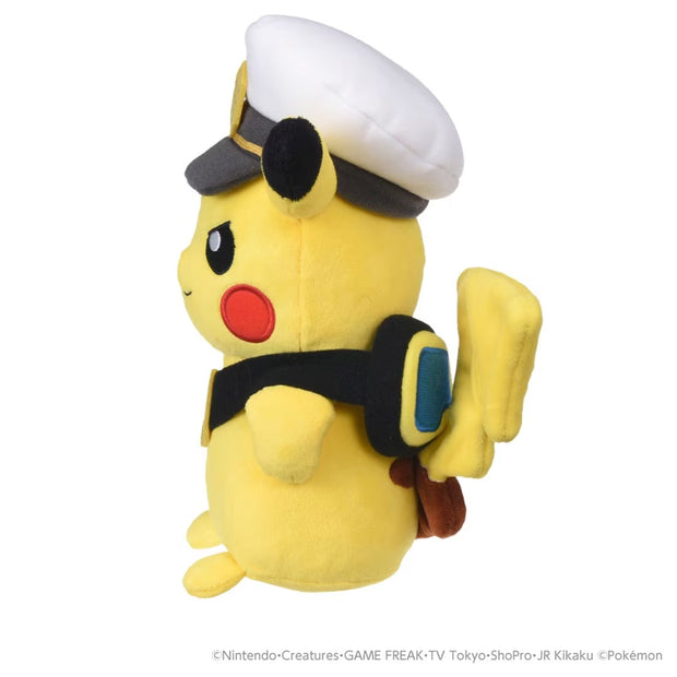 Pokemon Plush Captain Pikachu (Goggles)
