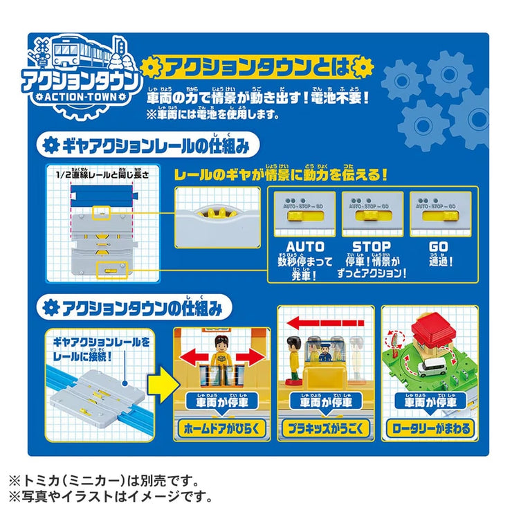 Plarail Play With Tomica! Action Town Set