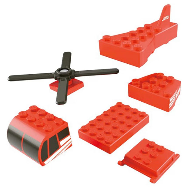 Tomica  & Plarail Block Fire Helicopter
