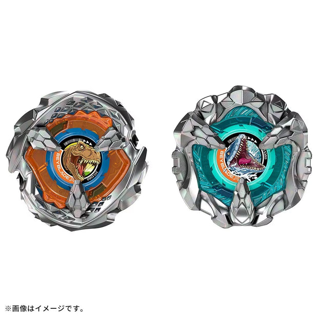Beyblade BXG-40 Double Starter Jurassic World Collad A Mosasaurus Vs T-Rex