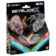 Beyblade BXG-41 Double Starter Jurassic World Collad A Spinosaurus Vs Quetzalcoatlus