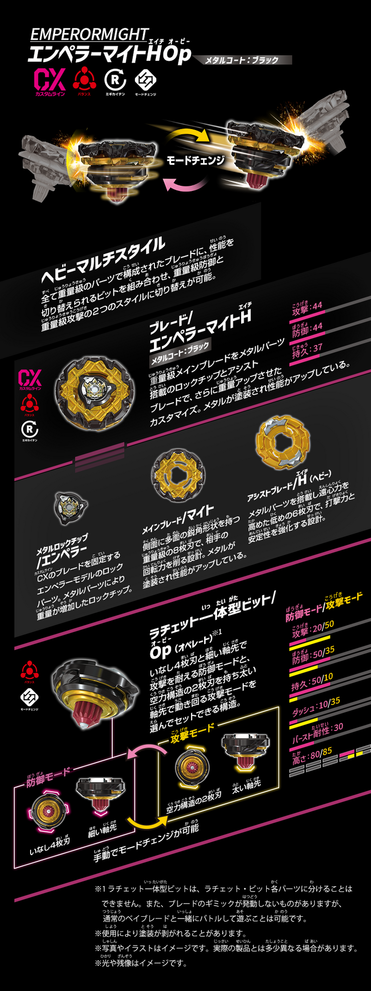 Beyblade X CX-11 Emperormight Deckset