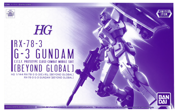 Hg 1/144 Rx-78-3 G-3 Gundam (Beyond Global)