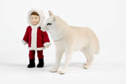 ANIA WHITE WOLF WITH SANTA BOY