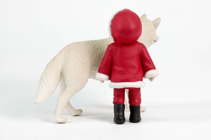 ANIA WHITE WOLF WITH SANTA BOY