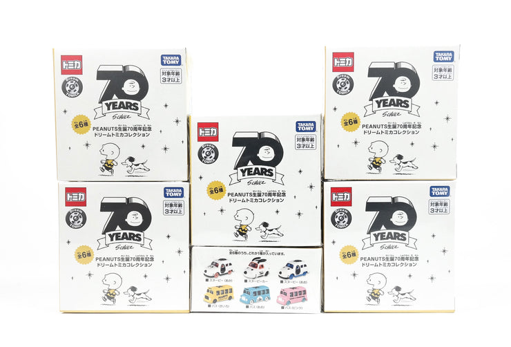 TOMICA PEANUTS 70TH ANIV. DREAM TOMICA (BOX OF 6)