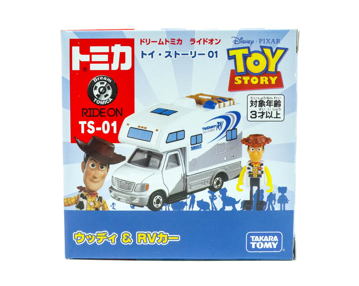 Dream Tomica Ride On Toy Story R01 Woody And RV Car