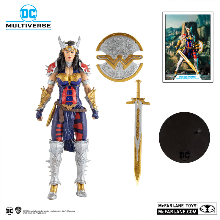 DC Multiverse 7 Inch Figures Wonder Woman Designed By Todd Mcfarlane