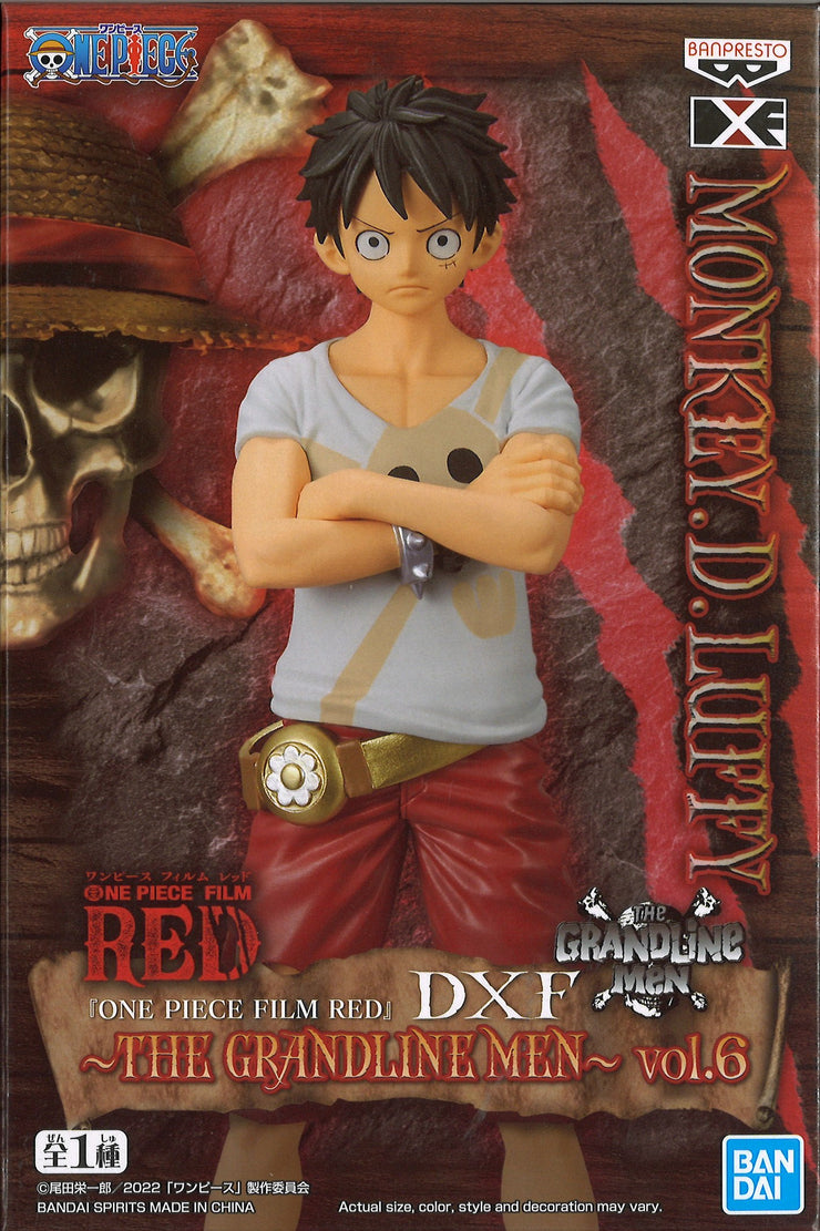 One Piece Film Red Monkey D Luffy DXF The Grandline Men Vol.6