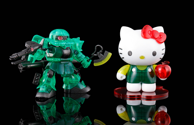 Hello Kitty Zaku II SD Gundam Cross Silhoutte (Clear Color)