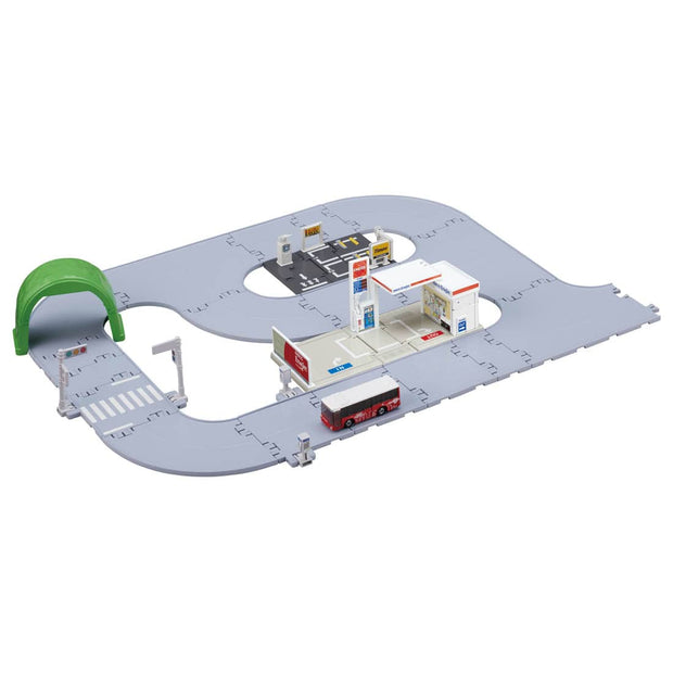 Tomica Town Basic Set Asia Version (Original Tomica Bus Included)