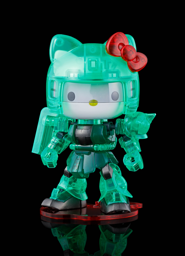 Hello Kitty Zaku II SD Gundam Cross Silhoutte (Clear Color)