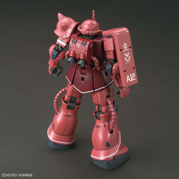 HG MS-06S Zaku II Principality Of Zeon Char Aznable's Mobile Suit Red Comet Ver