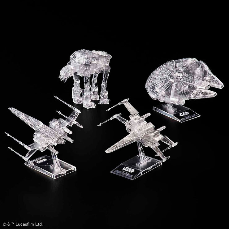 1/144 & 1/350 & 1/540 Star Wars: The Last Jedi Clear Vehicle Set