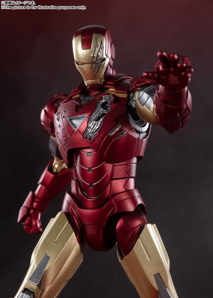SHF Iron Man Mark 6 (Battle Damage) Edition (Avengers)