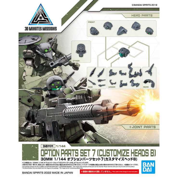 30MM 1/144 Option Parts Set 7 (Customize Heads B)