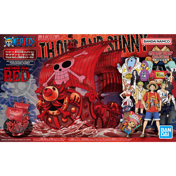 One Piece Grand Ship Collection Thousand Sunny Commemorative Color Ver. Of Film Red