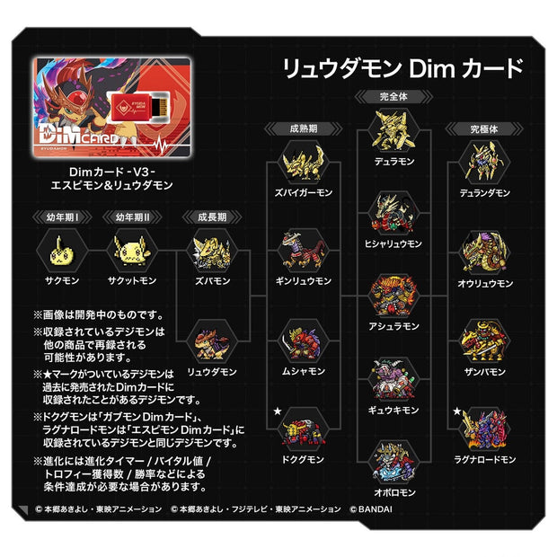 Dim Card V3 Espimon & Ryudamon