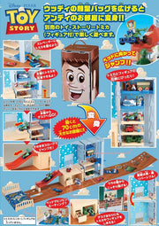 TOMICA TOYSTORY WOODY BAG AND ANDY'S ROOM