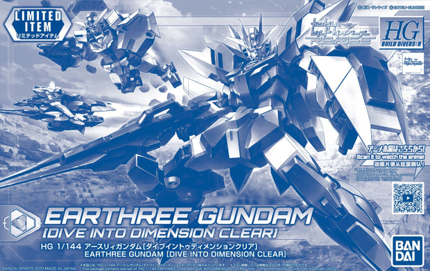 Hg 1/144 Earthree Gundam [Dive Into Dimension Clear]