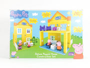 Peppa Construction - Deluxe Peppa House with Mummy And Peppa Figure (Shelf Wear)